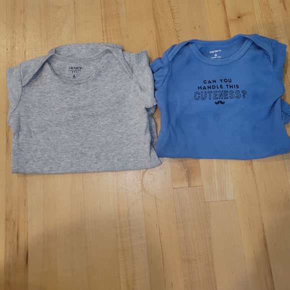 Set of 7 Long Sleeve Baby Boy Bodysuit/Onesies - Picture 2 of 4